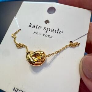 Kate Spade New York Gold Sailors Knot Mini Pendant NWT